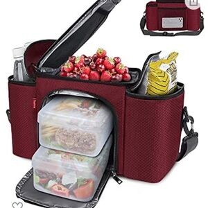 Tophie Lunch Bag Wine Red